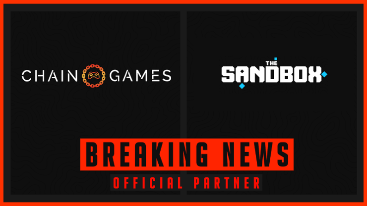 Công bố hợp tác giữa CHAIN ​​GAMES và THE SANDBOX