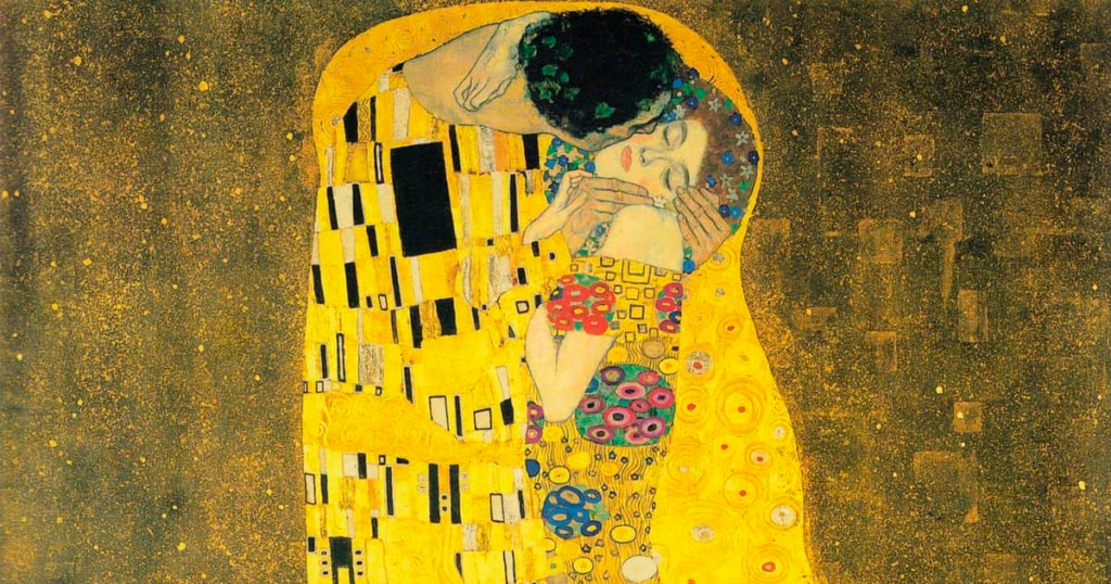 Bức tranh nụ hôn The Kiss của Gustav Klimt
