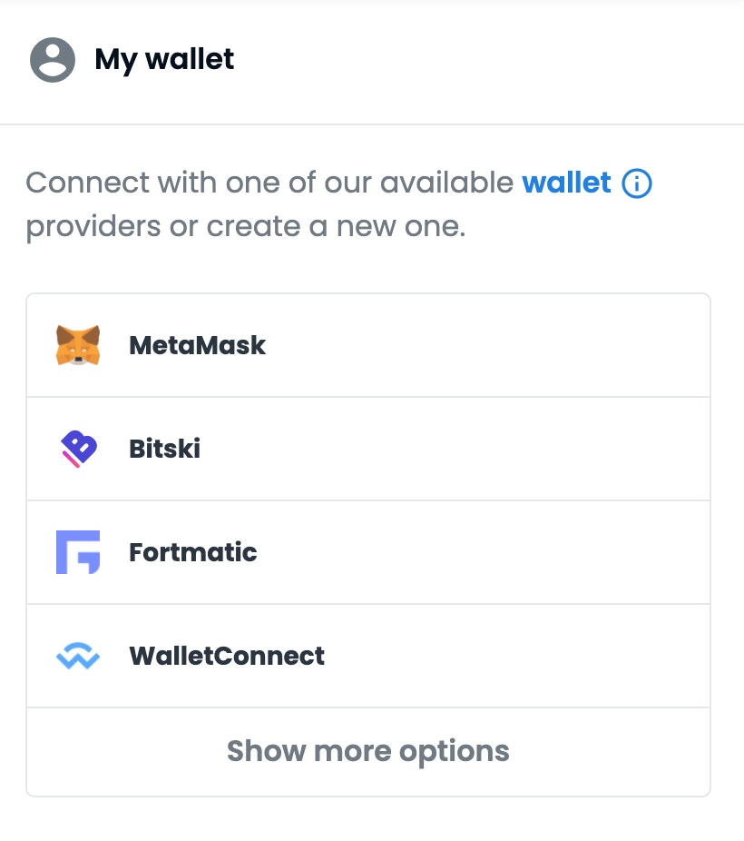 OpenSea sẽ nhắc bạn kết nối với ví ngay lập tức