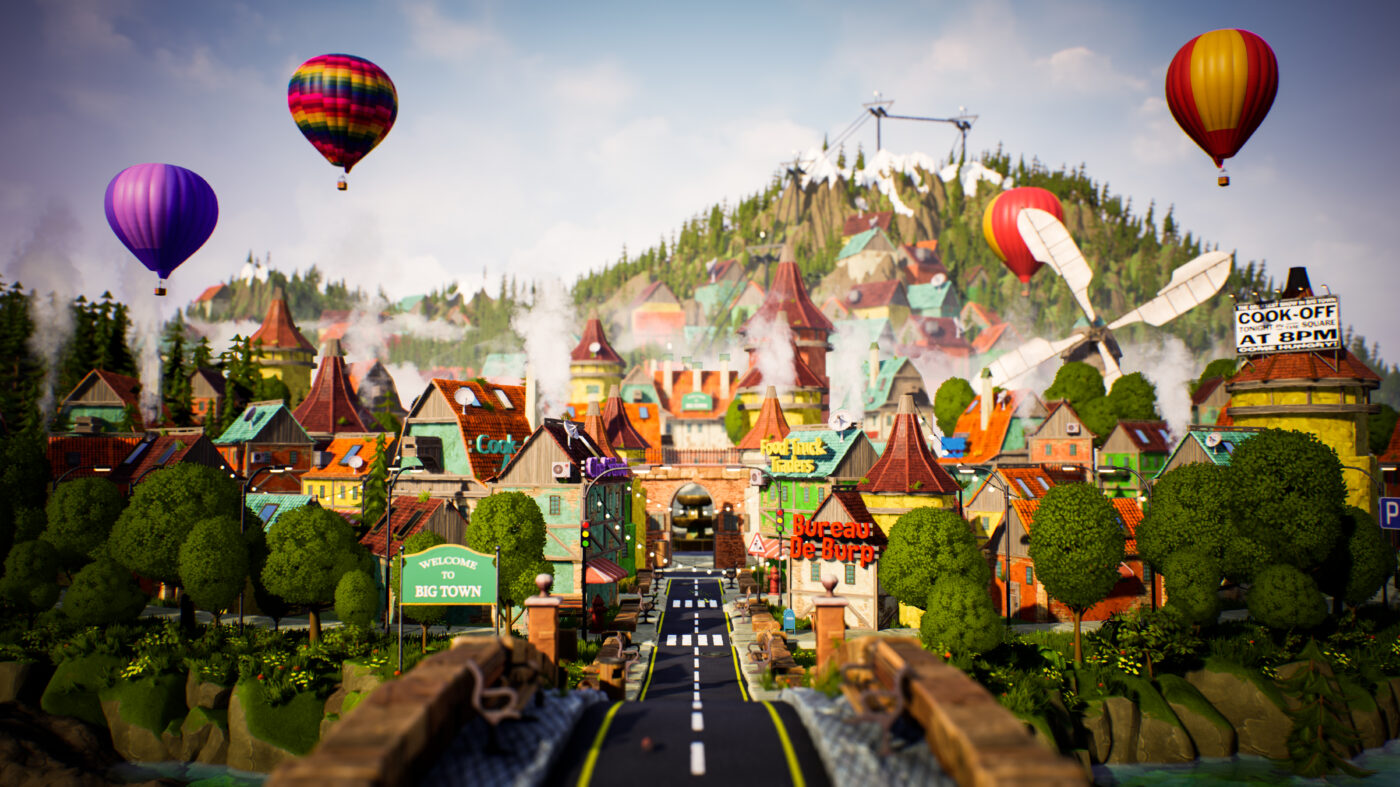 môi trường 3D Metaverse nhập vai được thiết kế đặc biệt và hấp dẫn có tên là Big Town