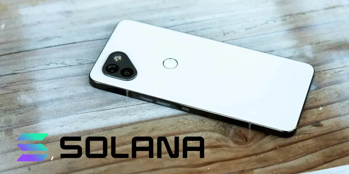 Hình ảnh của điện thoại di động thông minh Saga của Solana