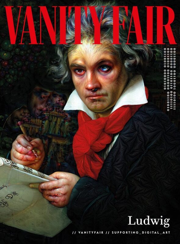 Trang bìa Ludwig của Vanity Fair NFT