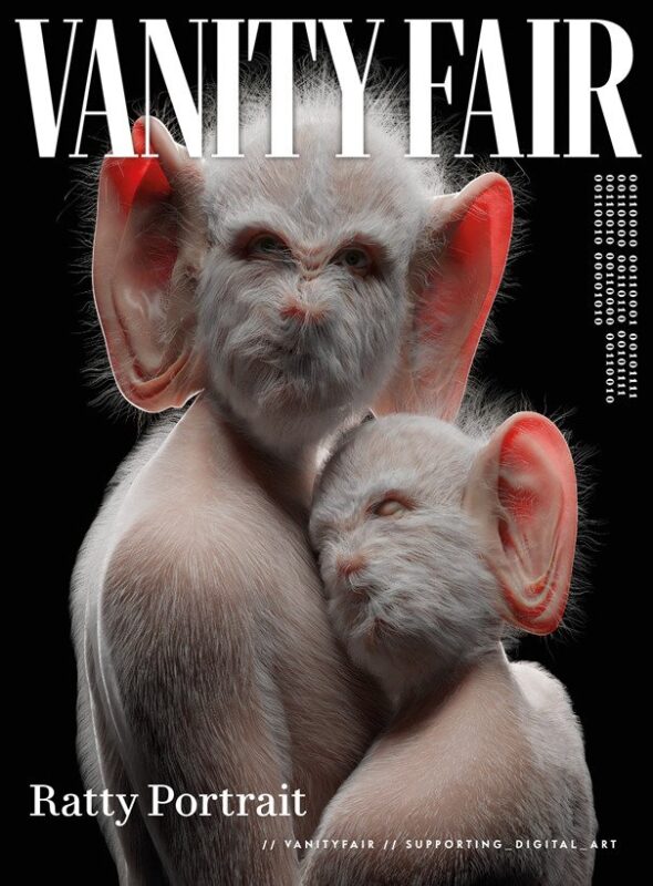 Trang bìa Ratty Portrait của Vanity Fair NFT