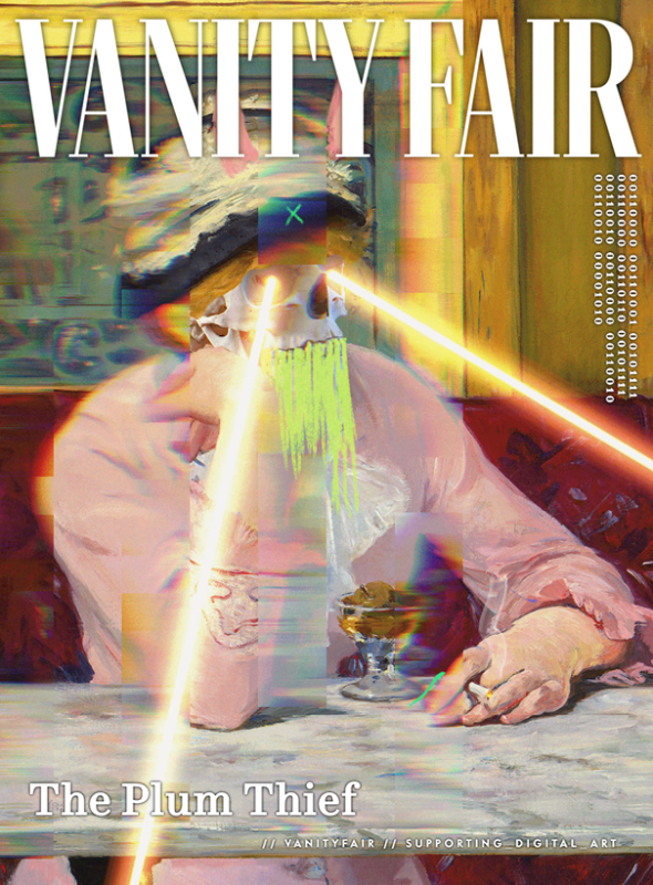 Trang bìa The Plum Thief của Vanity Fair NFT