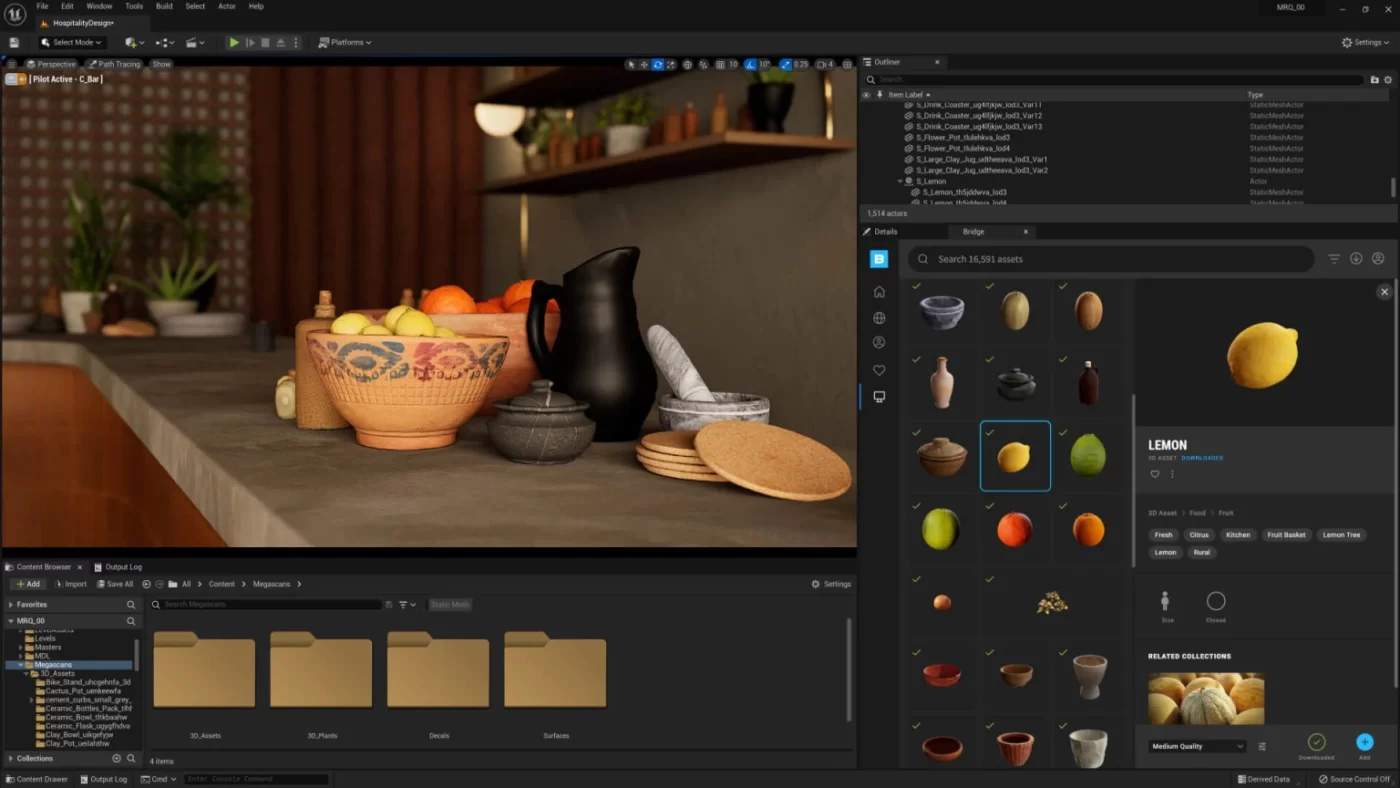 Xử lý hình ảnh 3D trong ứng dụng Unreal Engine 5