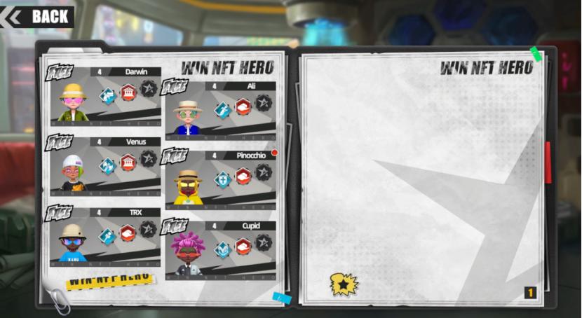 Các anh hùng trong Trò chơi kiếm tiền 3D 'WIN NFT HERO'