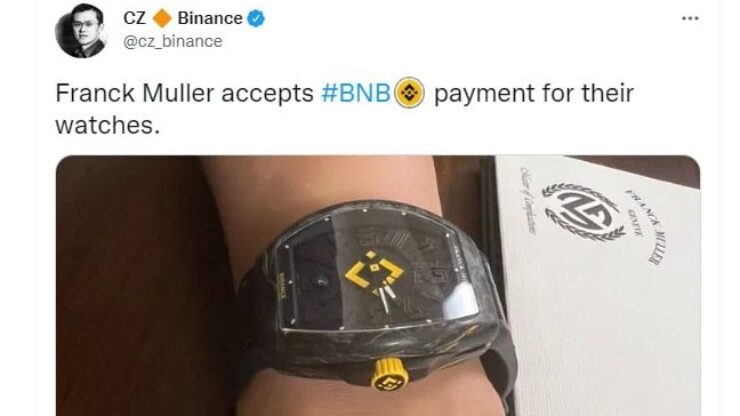 Nhà sản xuất đồng hồ Franck Muller chấp nhận BNB làm phương thức thanh toán