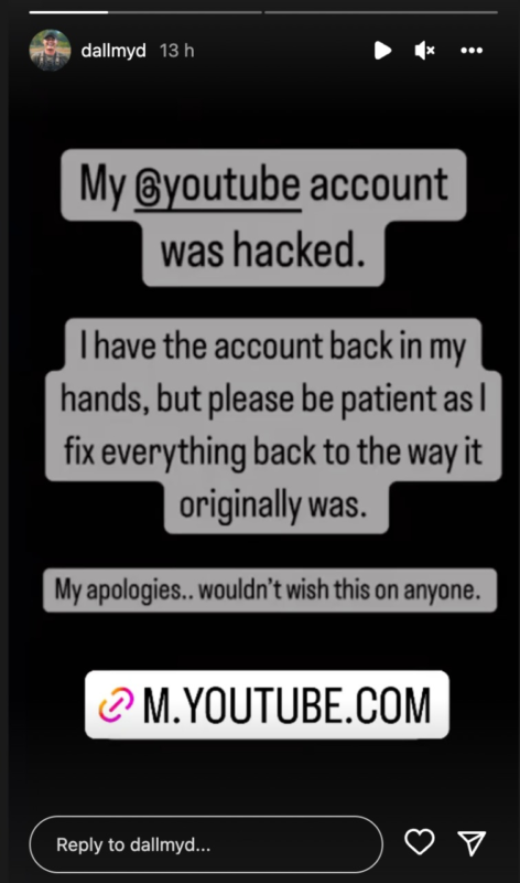 Scuba Jake xác nhận bị hack kênh YouTube.