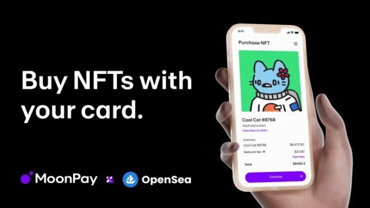Người dùng hiện có thể mua NFT trên OpenSea thông qua MoonPay